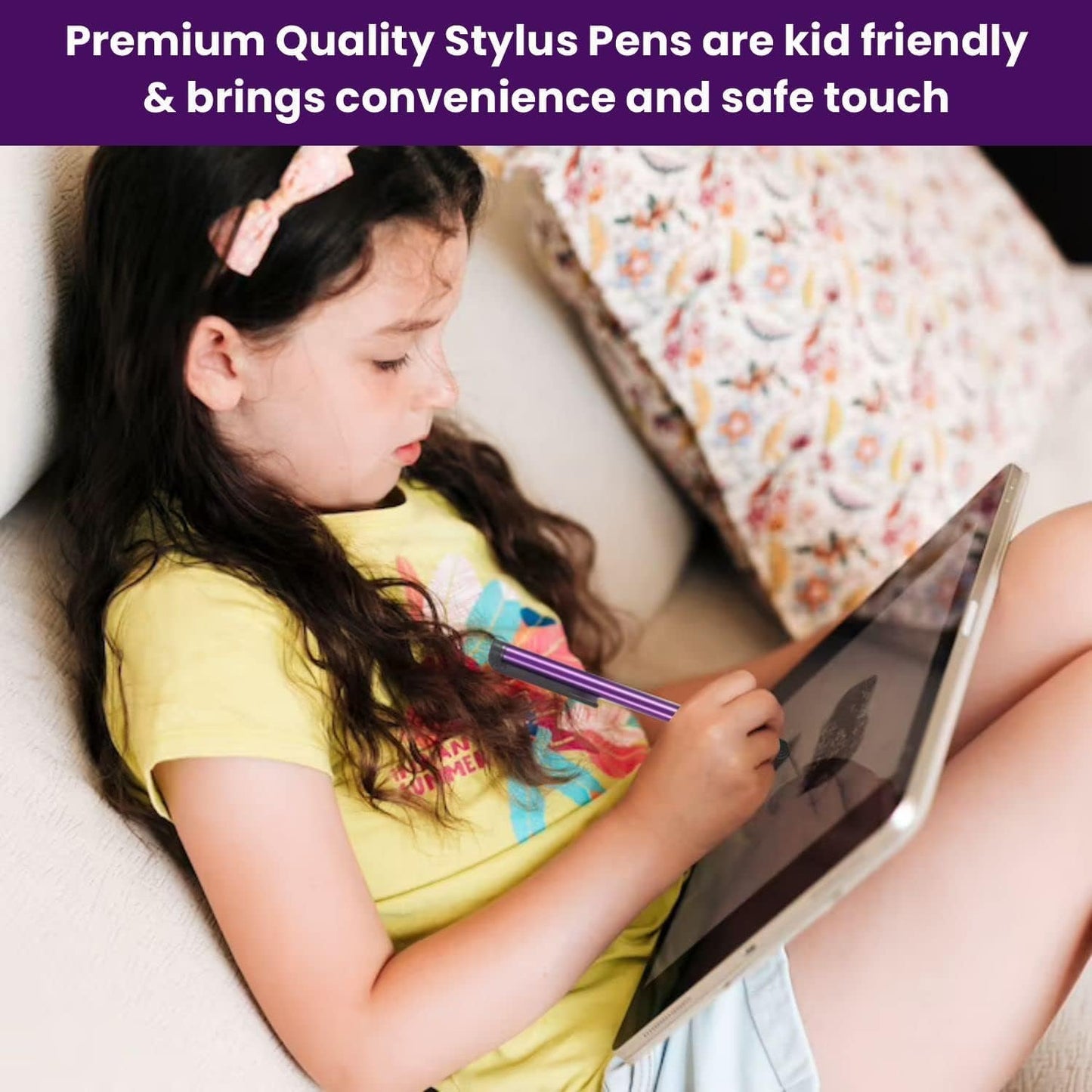 Stylus Pens for Touch Screens, 500 Pieces Stylists Pack Universal Colorful Long Metal, Touch Screen Pens for iPad, iPhone, Android, Galaxy, Chrome Book, Tablets, Assorted Colors All Touch Devices-4"