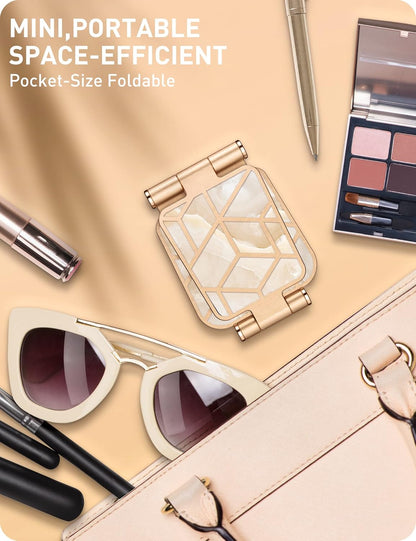 i-Blason Cell Phone Stand for Desk, Cell Phone Holder, Fits All Smart Phones, iPhone 16 15 14 13 Pro Max, Foldable Phone Stand Holder, Gold