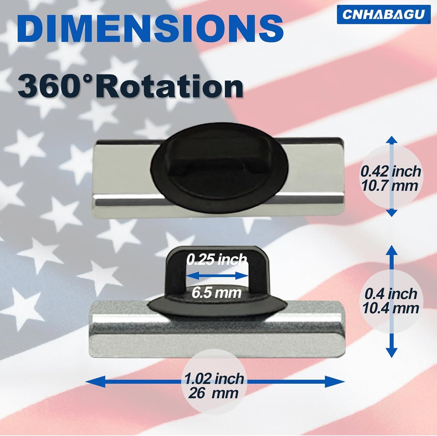 Magnet Zip Tie Mount Magnetic Zip Ties Mount Holder Strong 1-Second Magnetic Snap Installation Heavy-Duty Waterproof Cable Tie Mounts for Car Boat Workshop Industrial Organizing (24 Piece)