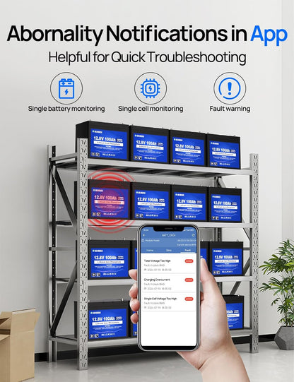 DC HOUSE 12V 100Ah LiFePO4 Lithium Battery, Bluetooth & Low Temp Cut-Off, Group 31 Lithium Battery, Up to 15000 Cycles, 100A BMS, Perfect for Trolling Motors, Marine, Boat, Solar