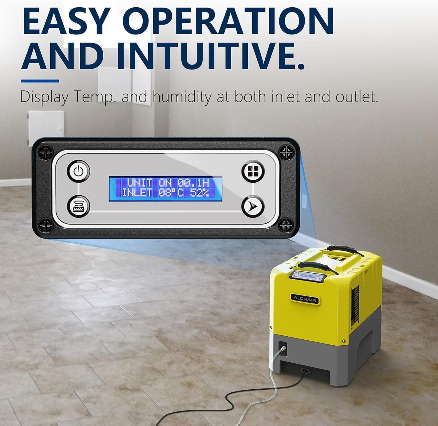 ALORAIR 180PPD LGR Commerical Dehumidifier with Pump, Wi-Fi APP Controls Industrial Dehu, Capacity up to 85 PPD at AHAM, 5 Years Limited Warranty, cETL Listed, for Large Space