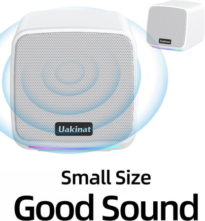 Computer Speakers,Computer Speakers for Desktop PC,Desktop Speakers,USB Powered 3.5mm Aux Speaker for PC,Laptop,Tablet,Phone(White)