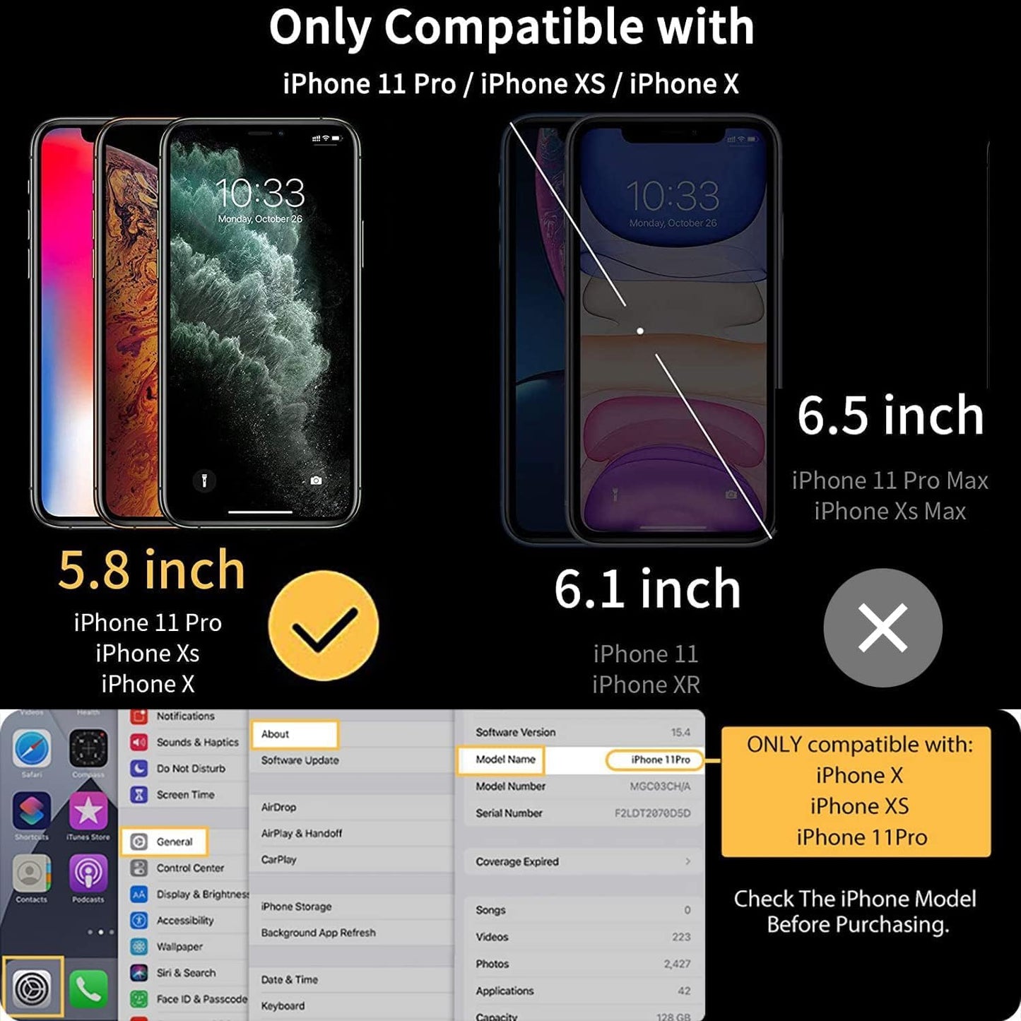 UNBREAKcable iPhone 11 Pro Screen Protector [2 Pack], 2.5D Double Defense Series Premium Tempered Glass for 5.8-inch iPhone 11 Pro (2019) [Anti-scratch, Anti-fingerprint, Bubble Free & Case-friendly]