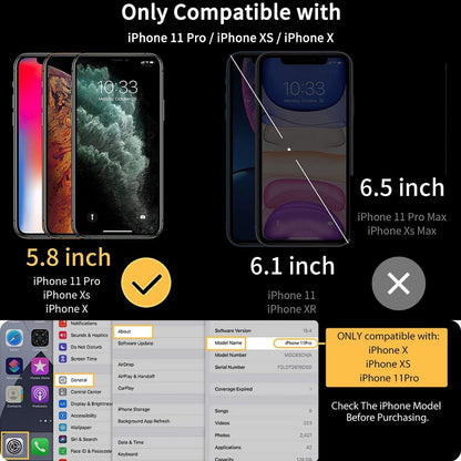 UNBREAKcable iPhone 11 Pro Screen Protector [2 Pack], 2.5D Double Defense Series Premium Tempered Glass for 5.8-inch iPhone 11 Pro (2019) [Anti-scratch, Anti-fingerprint, Bubble Free & Case-friendly]