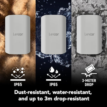 Lexar 2TB ES5 Magnetic External SSD, Up to 2000MB/s, Compatible w/MagSafe, USB-C Smartphones, iPhone 15/16 or Above, PC, Mac, Supports Apple ProRes & Samsung Pro Video, Silver (LES5XXX002T-RNWNU)