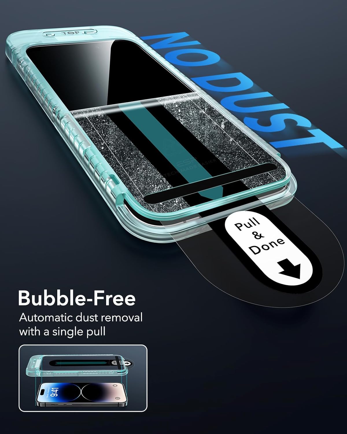 ESR 3 Pack for iPhone 14 Pro Max Privacy Screen Protector, Anti-spy Tempered-Glass Privacy Screen Protector with Flawless Fit Tray