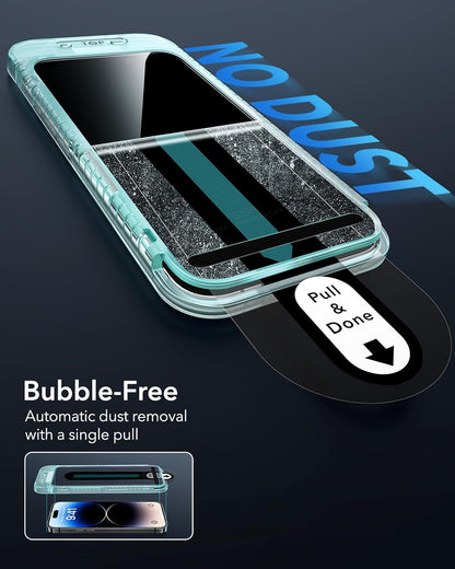 ESR 3 Pack for iPhone 14 Pro Max Privacy Screen Protector, Anti-spy Tempered-Glass Privacy Screen Protector with Flawless Fit Tray