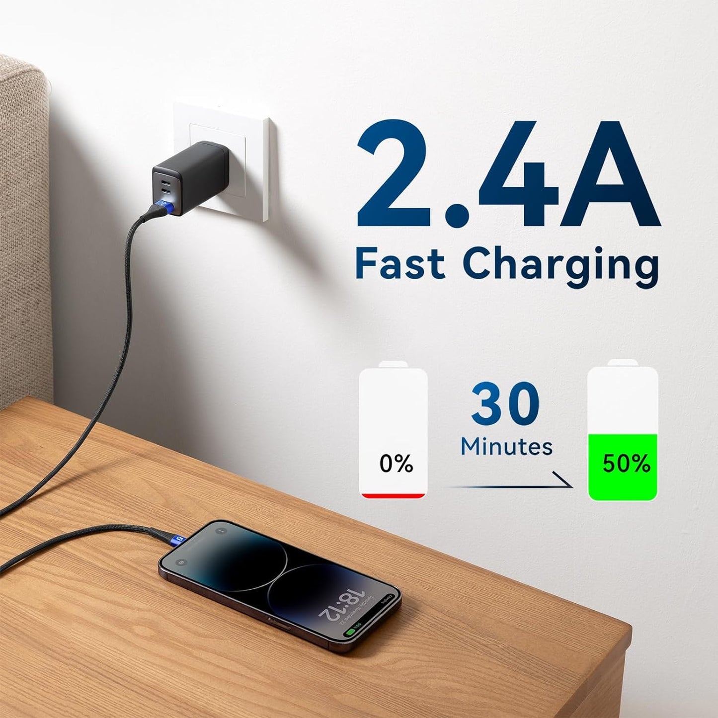 3 Pack iPhone Charger 10FT [Apple MFi Certified] Long USB to Lightning Cable Fast Charging Cord Braided Compatible with iPhone 14/Pro/Pro Max/Plus, 13,12,11,8,7,6,6s, X/XR/XS/SE, iPad/iPod/AirPods