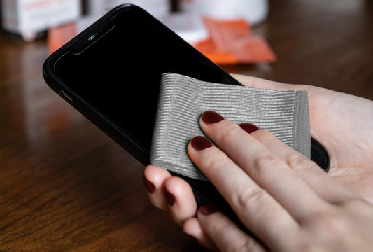 WHOOSH! Microfiber Cleaning Cloth, 6 Pack, Glasses and Screen Cleaning Cloth, Suitable for Car Screen, Computer, Laptop, iPad, MacBook, Smart Phone, Monitor, Eyeglasses, Watches (6 x 6 Inch), Grey