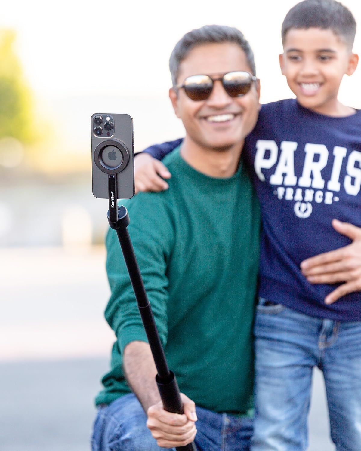 KraftGeek Magnetic Tripod for iPhone, 64” Selfie Stick for iPhone Magsafe, Phone Tripod Stand with Remote for Cell Phone Video Recording Travel