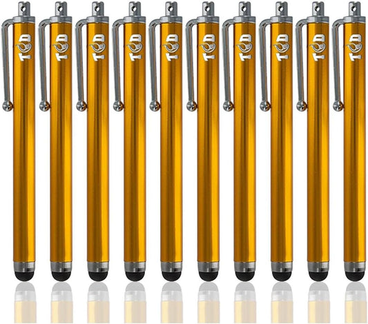 TCD 10-Pack Stylus Pen Set – Universal Capacitive Pen for iPad, iPhone, Tablet, Laptop – Premium Thick Rubber Tip Styluses for All Touchscreen Devices, Coral
