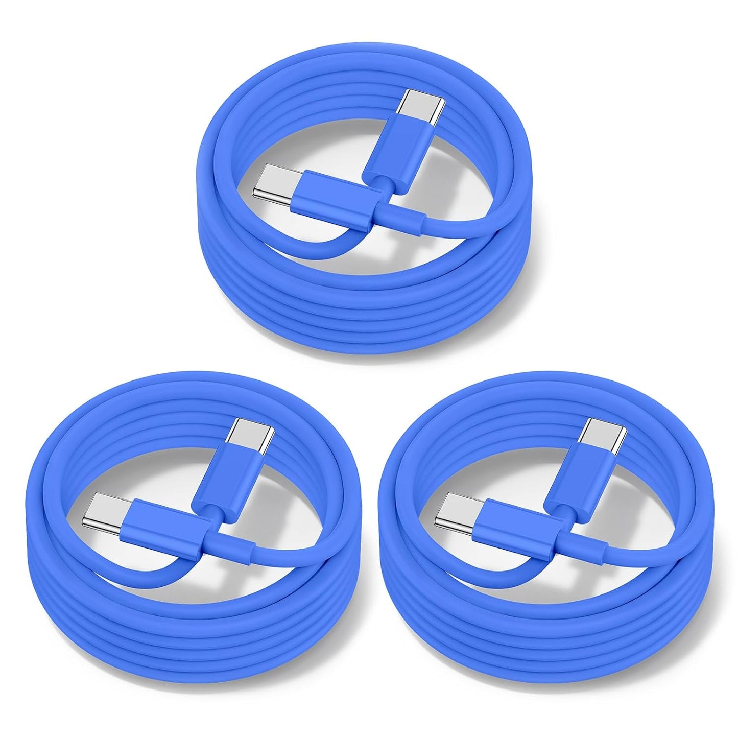 60W USB C to USB C Cable [3Pack] iPhone 15 Fast Charging Cable,3ft Long USB-C to USBC Power Cord for iPhone 15/15 Pro/15 Plus/15 Pro Max,MacBook Pro Air/IPad Air 4/5/iPad Pro 12.9/11(Black)