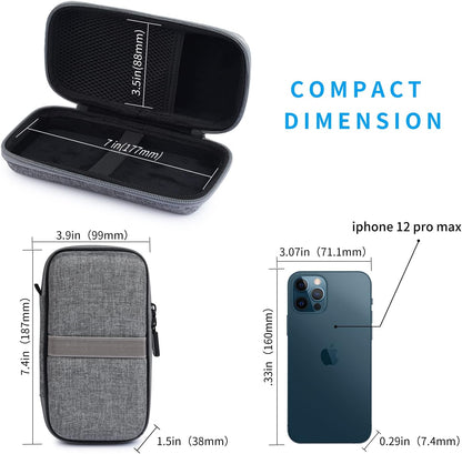 Power Bank Case for INIU 20000mAh Power Bank, Portable Charger Case for Durecopow 20000mAh Solar Power Bank and iMuto 30000mAh Power Bank with Carabiner