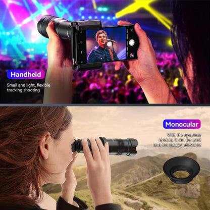 APEXEL 36X HD Telephoto Lens for iPhone/Samsung/Android | High Power Zoom Camera Lens with Tripod Mount, Universal Smartphone