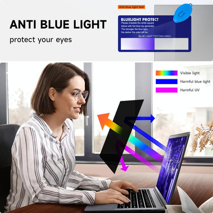 Mamol Laptop Privacy Screen 14 Inch Compatible with Lenovo/HP Envy/Dell/Acer/Asus/Thinkpad, 16:9 Aspect Removable Anti Glare Blue Light Privacy Screen Filter, Computer Monitor Security Shield 14 In