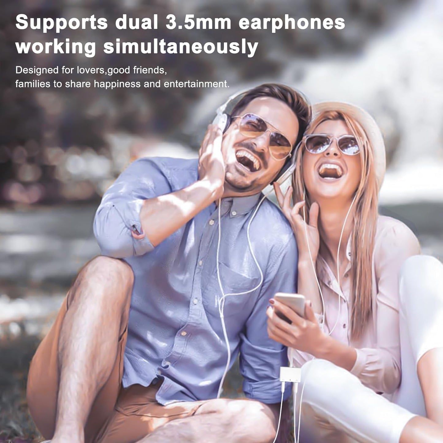 USB C to 3.5mm Audio Adapter, 3 in 1 Aux to USB C Headphone Splitter Dual 3.5mm Audio Jack and PD 60W Fast Charging, Compatible for iPhone 15 16,Galaxy S22 S21/Note 20,Pixel 4 3 XL,Huawei,etc