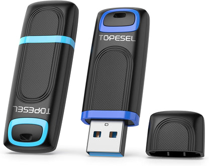 TOPESEL Flash Drive 128GB USB 3.0 Thumb Drive USB Stick Memory Stick USB Flash Drives Pen Drive Thumb Drives 2 Pack