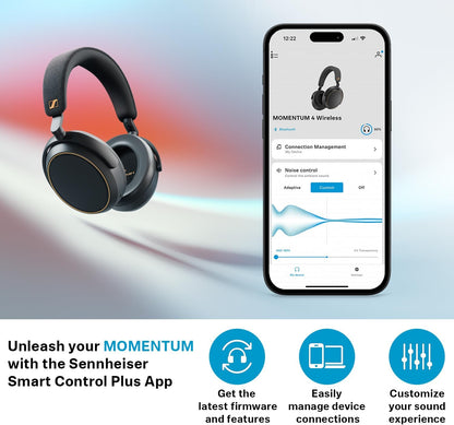 Sennheiser Momentum 4 Headphones - Bluetooth Headset for Crystal-Clear Calls, Adaptive Noise Cancellation, 60h Battery Life, Lightweight, Pride