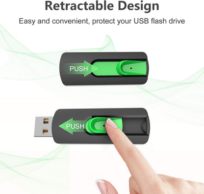 Aiibe 64 GB Flash Drive USB Flash Drive 64GB Thumb Drive USB 2.0 Memory Stick Zip Drive Backup Jump Drive Single 64GB 64G USB Drive for PC Laptop