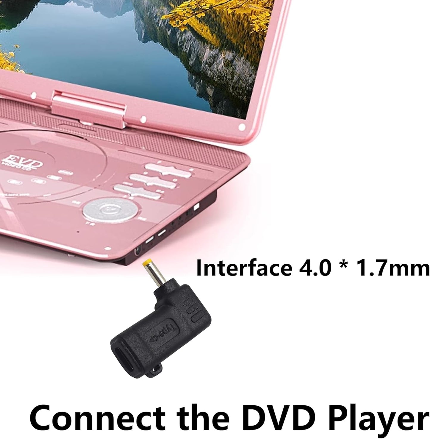 90W PD USB C to DC4017 Power Converter Type to DC 4017 Laptop Charging Adapter 19V 4A Type C Female to DC 4.0 x 1.7mm Male Power Adapter for Studio and Travel [PD-4017]