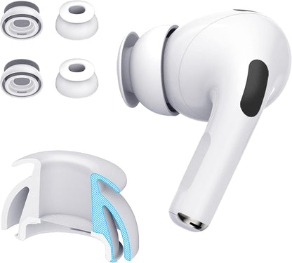 Premium Multi-Flange Eartips for AirPods Pro 1&2 (Small) – Always Fits, Never Slips