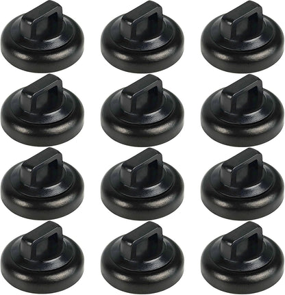 Magnet Zip Tie Mount Magnetic Zip Ties Mount Clips Base Holder Strong Multipurpose Wire Cable Holder Mount Wire Clips Management for Home Office Marine Electrical Wiring (Black, 12 Piece)