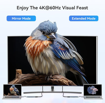 USB C Hub HDMI Adapter for MacBook Pro/Air, MOKiN 7 in 1 USB C Dongle with HDMI, SD/TF Card Reader, USB C Data Port,100W PD, and 2 USB 3.0 Compatible for MacBook Pro/Air, Dell XPS, Lenovo Thinkpad.