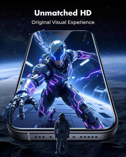 UNBREAKcable 2-Pack Screen Protector for iPhone 16 Pro, Double Shatterproof Tempered Glass [Easy Installation Frame] [9H Hardness] [99.99% HD Clear] [Case Friendly] for iPhone 6.3 inch