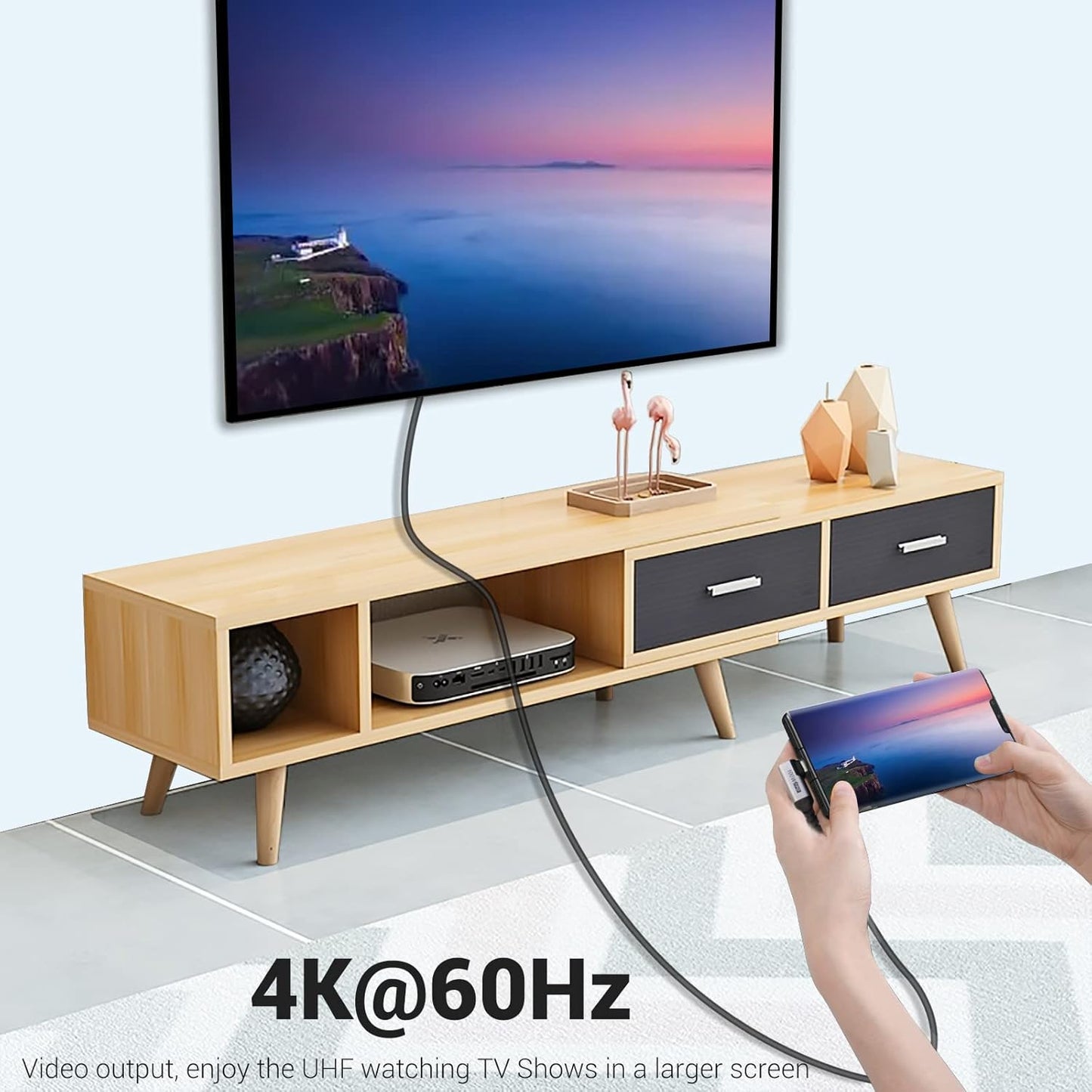 USB C to USB C Cable 3.1 Gen 2 [3.3ft 2 Packs], 100W USBC Cables PD Fast Charging Cable, SuperSpeed 10 Gbps 90 Degree 4K Monitor Video Output Data Cable Compatible for iPhone 15Pro/15ProMax