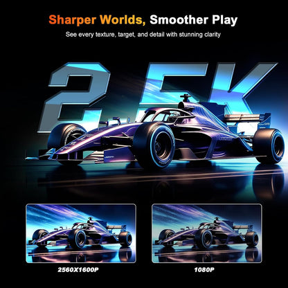 UPERFECT 2.5K 240Hz QLED Portable Monitor, 16" 2560x1600 QHD 100% DCI-P3 400 Nits Portable Gaming Monitor w/Stand & VESA, Adaptive Sync HDMI 2.1 External Screen for Laptop PC Phone Game Console