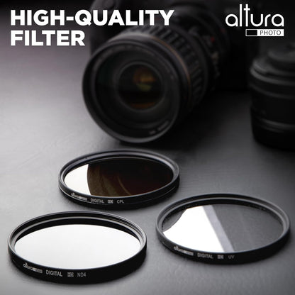 Altura Photo 52mm Lens Filter Kit - Multi-Coated UV Protector, CPL Polarizing and ND Neutral Density Filters + Case for Camera Accessories & Lenses