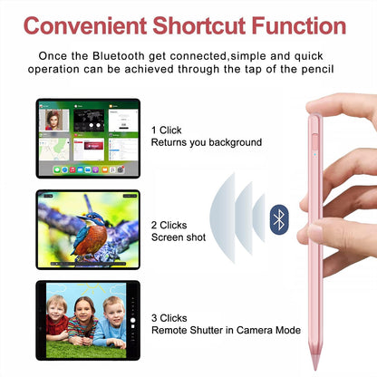 Stylus Pen for iPad 2018-2025 with Palm Rejection, Apple Pencil for Pad11th/10th/9th/8th/7th/6th Gen, iPad Pro 11/12.9 inch, New iPad Air 2025 11&13-inch(M3/2) /5th/4th/3th Gen, iPad mini 6th/5th