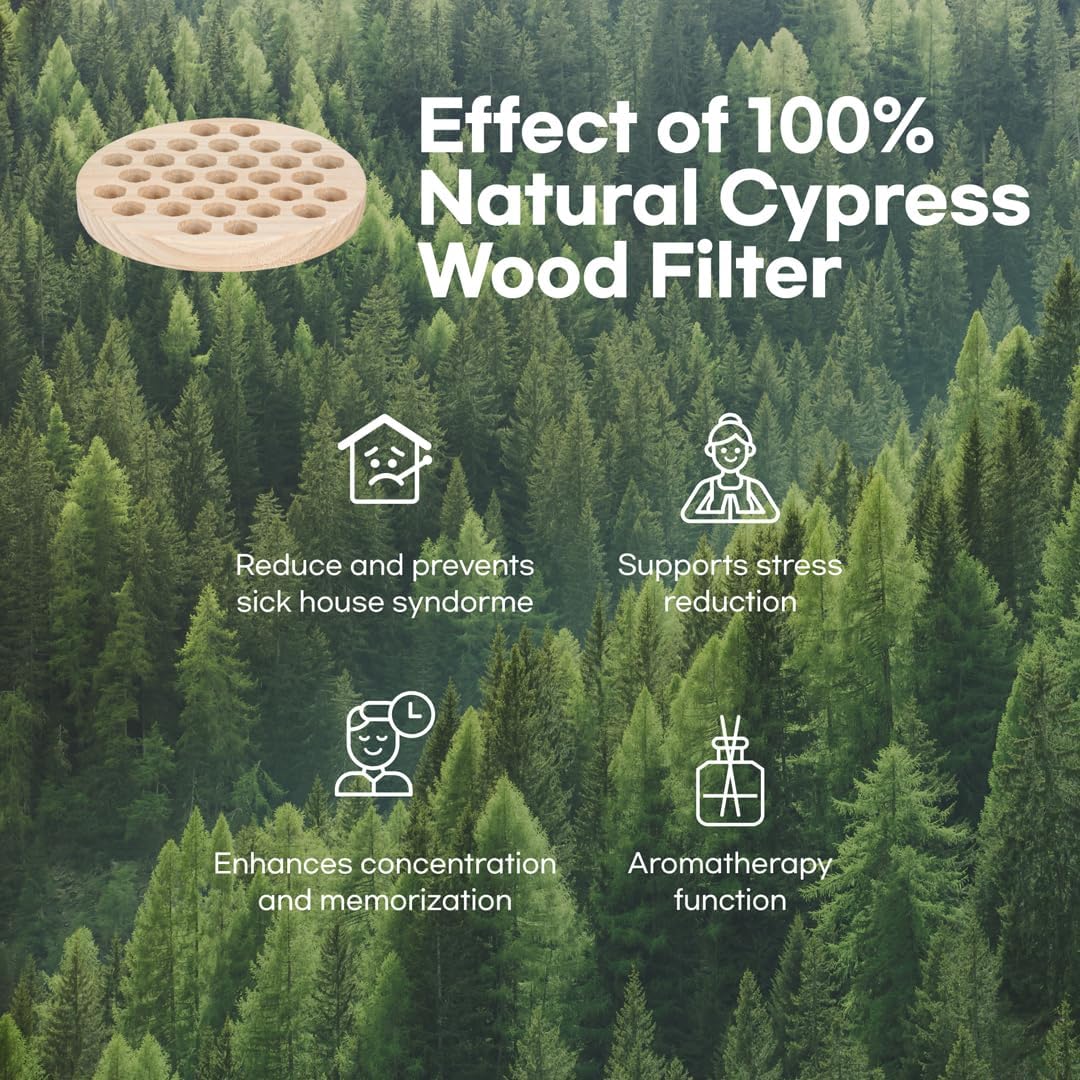 IMUNSEN M-003B True HEPA 13 Filter Air Purifier for Car, Desk, and Office with Carbon Deodorization Filter, 4-Stage Filtration, Smoke, Odors, Allergens, USB Port 5V, Made in Korea - Black