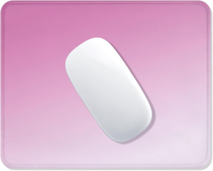 ITNRSIIET Mouse Pad Non-Slip Rubber Base Smooth Surface Stitched Edges Waterproof Durable Compatible with All Mice for Office & Gaming, Desk Accessory, 10.2x8.3x0.12 inch, Blush Gradient