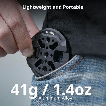 SMALLRIG Magnetic Phone Mount Plate for iPhone 17/16/15, with Cold Shoe Mount & 1/4"-20 Threaded Hole, for DJI Mic 2, Ball-Head Selfie Sticks, Vlogging, Live Streaming, Smartphone Filming-5155