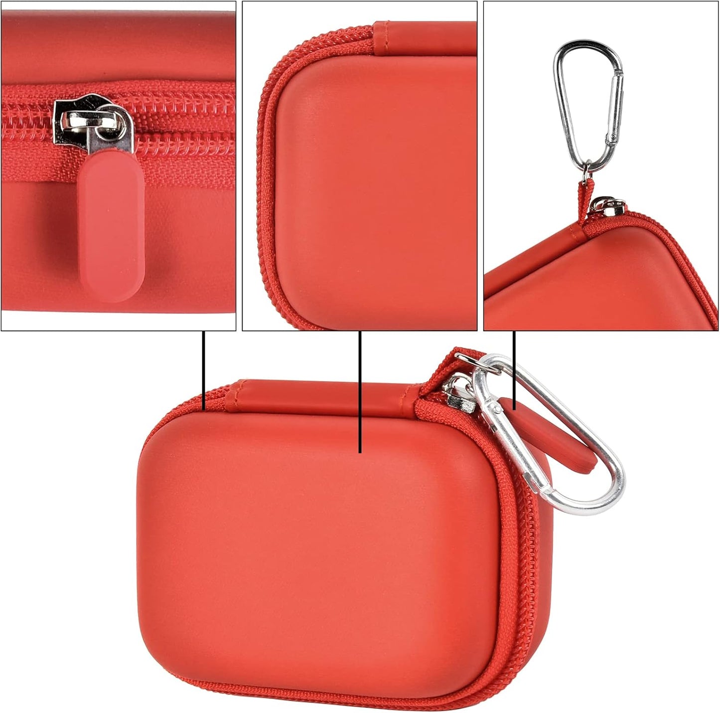 Portable Charger Power Bank Case for Swyop/for Feob/for Charmast/for JEJILL/for LanLuk/for VEGER/for iWALK/for Taegila/for Kuulaa and More Small Charging Battery Pack - Bag Only (Red)