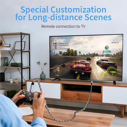 Aux Cable (20 ft), [Copper Shell, Hi-Fi Sound] 3.5 mm Male to Male Braided Auxiliary Cord Compatible with Headphone, Smartphone, Home/Car Stereo, Speaker, Echo & More