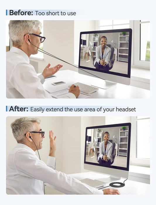 VIOY Headphone Extension Cable 6 FT,[Copper Shell, Hi-Fi Sound] 3.5 mm Male to Female Stereo Audio Cable Nylon Braided Aux Cord for Smartphones, Tablets, Media Player