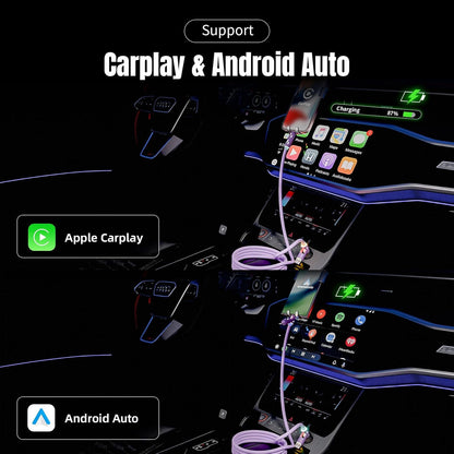 240W USB C Cable,4 in 1 Charging Cable Fast Charging & Data Sync, Multi USB Charging Cable with Breathing Light,Charger Cord for iPhone 16/15 14 13 iPad Samsung Galaxy MacBook iPad Tablets,Purple 5Ft