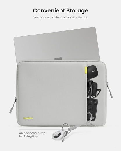 tomtoc 360° Protective Laptop Sleeve for 12-inch New Surface Pro, Copilot+PC 2025, 12.3-13 Inch Surface Pro 11/10/9/8/X/ 7+/7/6/5/4 with Keyboard, Shockproof Water-Resistant Notebook Laptop Case Bag