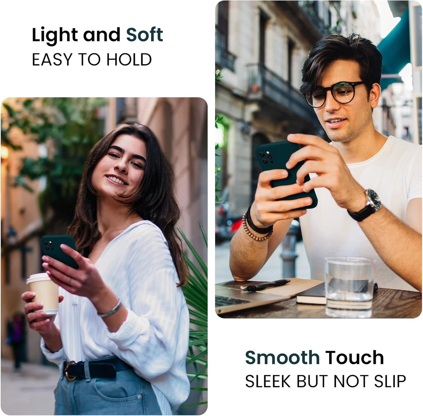 FireNova Designed for iPhone 13 Pro Max Case, Silicone [Camera Protection] Phone Case with [2 Screen Protectors], Soft Anti-Scratch Microfiber Lining Inside, 6.7 inch, Teal