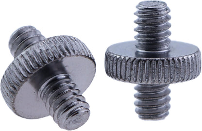 5PCS 1/4 Inch-20 to 1/4 Inch-20 Dual Head Adapter - Male to Male Metal Tripod Screw Adapter