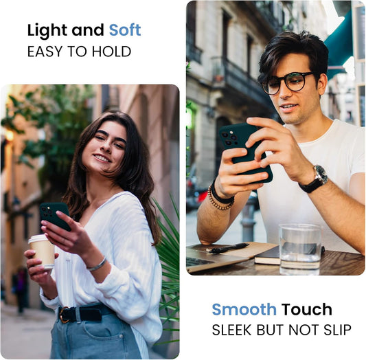 FireNova for iPhone 14 Pro Case, Silicone Upgraded [Camera Protection] Phone Case with [2 Screen Protectors], Soft Anti-Scratch Microfiber Lining Inside, 6.1 inch, Teal