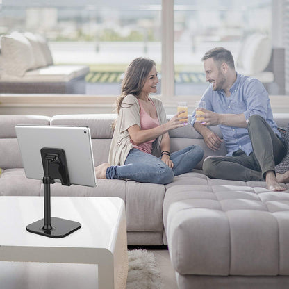 Doboli Cell Phone Stand, Phone Stand for Desk, Phone Holder Stand Compatible with iPhone and All Mobile Phones Tablet, Gifts for Adults Women Men Mom Wife, Black