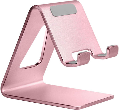 Desk Cell Phone Stand, Phone Holder, Desktop Phone Cradle Dock for iPhone 14 13 12 pro 11 X Xs max 8 7 6 6s Plus SE 5 5S Samsung All Smart Phones,Pink