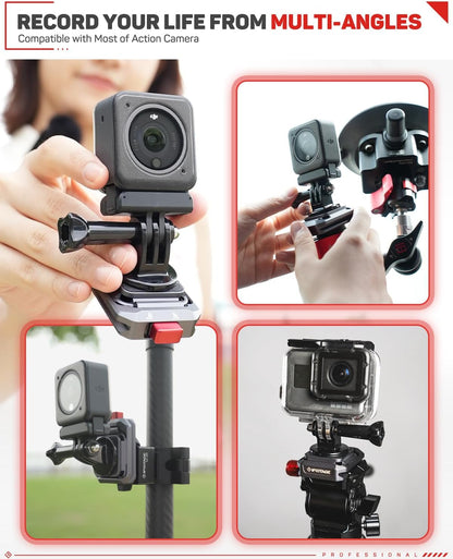 IFOOTAGE Q38 Quick Release Plate, Camera Quick Release, Tripod Mount Quick Release System, QR Adapter for DSLR, Tripod, Monopod, Slider, Stablizer, Quick Release Camera Mount, Q38