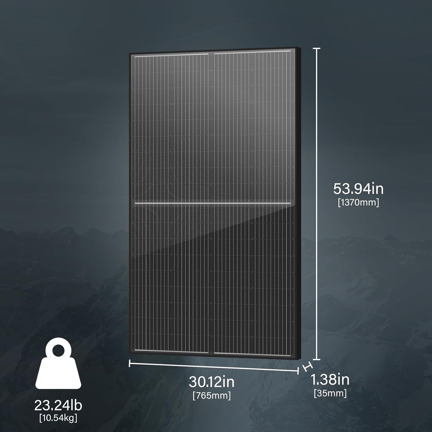 Newpowa Bifacial 200 Watt 12 Volt Solar Panel 10BB Monocrystalline Double-Side 25% High-Efficiency, PV Module Power Charger for RV Marine Boat Farm and Other Off-Grid Applications