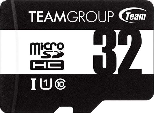 TEAMGROUP Micro 32GB x 10 Pack UHS-I U1 Class 10 SDHC SDXC Read Speed up to 100MB/s High Speed Flash Meomry Card with Adapter for Camera, Surveillance, Full HD Shooting TUSDH32GCL10U66