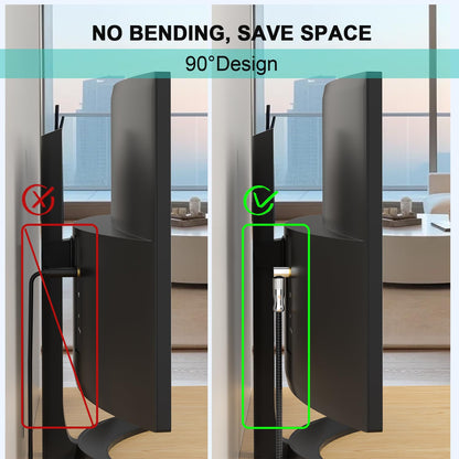 EMK Premium 24K Gold-Plated Right Angle Optical Cable – 90° Toslink to Toslink (4M/12Ft), 360° Rotatable for Soundbars, TVs & Home Theater
