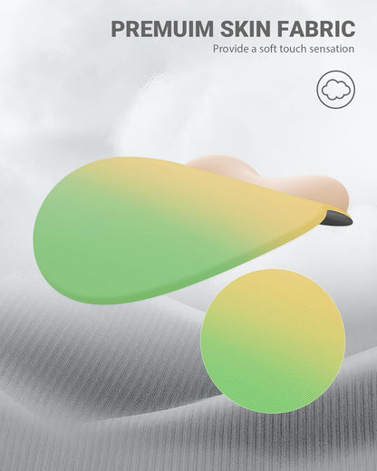 Ergonomic Mouse Pad Wrist Support, Comfortable Mouse Pad Wrist Rest, Relieve Wrist Pain Gel Mouse pad, Non-Slip Rubber Base Mousepad for Laptop, Computer(Gradient Yellow Green)